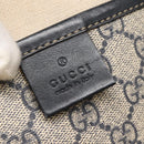 GUCCI GG Supreme Sherry Line Tote Bag PVC Navy Silver 211134 Auth bs27569-14