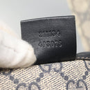 GUCCI GG Supreme Sherry Line Tote Bag PVC Navy Silver 211134 Auth bs27569-12