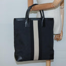 GUCCI GG Canvas Sherry Line Tote Bag Black Silver 002 1093 Auth bs27572-20