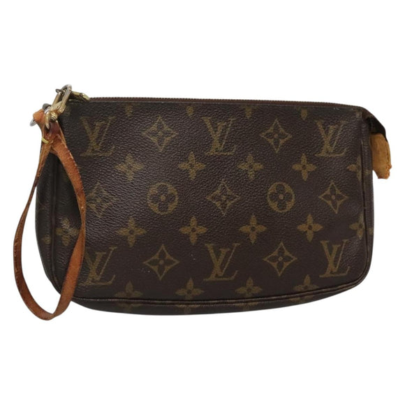 LOUIS VUITTON Monogram Pochette Accessoires Pouch M51980 LV Auth bs27577