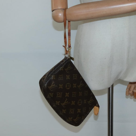 LOUIS VUITTON Monogram Pochette Accessoires Pouch M51980 LV Auth bs27577
