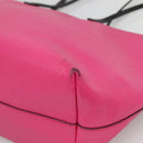 FENDI Monster Tote Bag Leather Pink Silver Auth bs27589-16