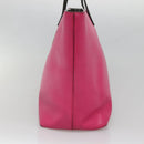 FENDI Monster Tote Bag Leather Pink Silver Auth bs27589-5