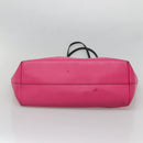 FENDI Monster Tote Bag Leather Pink Silver Auth bs27589-6