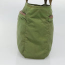 PRADA Shoulder Bag Nylon Khaki Silver Auth bs27601-5