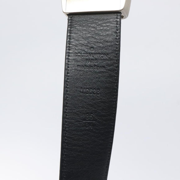 LOUIS VUITTON Damier Graphite CeintureLVBelt Belt 38.2"" LV Auth bs27606