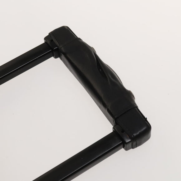 LOEWE Carry Case Anagram PVC Black Silver Auth bs27608