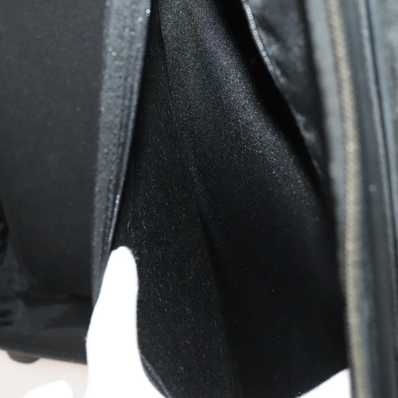 LOEWE Carry Case Anagram PVC Black Silver Auth bs27608