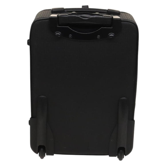 LOEWE Carry Case Anagram PVC Black Silver Auth bs27608