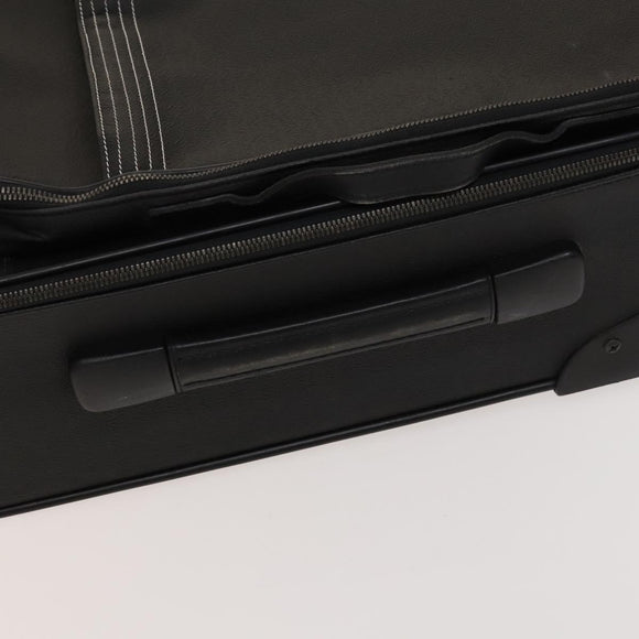 LOEWE Carry Case Anagram PVC Black Silver Auth bs27608