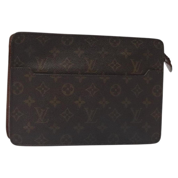 LOUIS VUITTON Monogram Pochette Homme Clutch Bag M51795 LV Auth bs27610