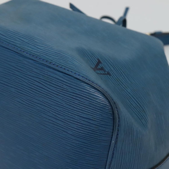 LOUIS VUITTON Epi Petit Noe Shoulder Bag Blue M44105 LV Auth bs27625