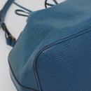 LOUIS VUITTON Epi Petit Noe Shoulder Bag Blue M44105 LV Auth bs27625-14