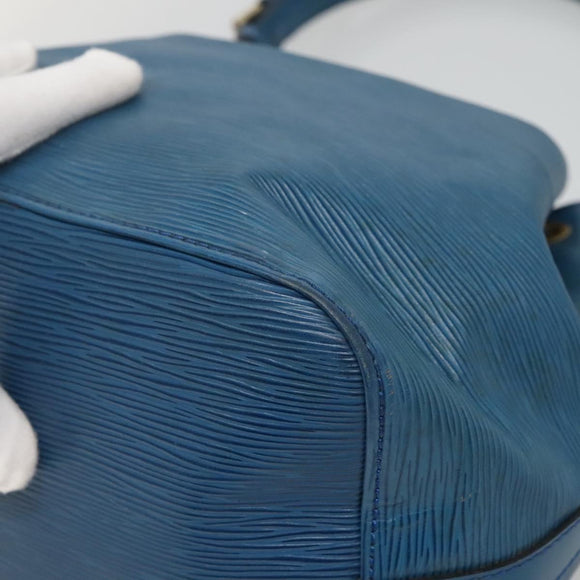 LOUIS VUITTON Epi Petit Noe Shoulder Bag Blue M44105 LV Auth bs27625