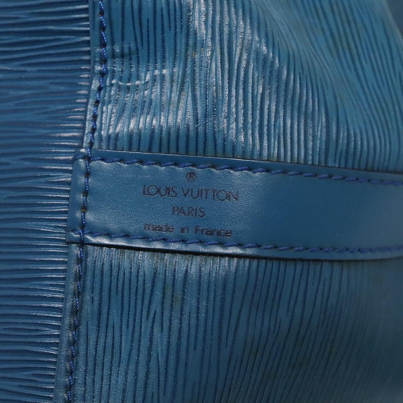LOUIS VUITTON Epi Petit Noe Shoulder Bag Blue M44105 LV Auth bs27625