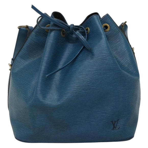 LOUIS VUITTON Epi Petit Noe Shoulder Bag Blue M44105 LV Auth bs27625