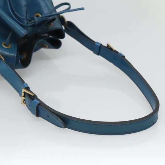 LOUIS VUITTON Epi Petit Noe Shoulder Bag Blue M44105 LV Auth bs27625