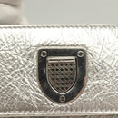 Christian Dior Ever Mini Hand Bag Leather 2way Silver Auth bs27633-10