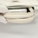 Christian Dior Ever Mini Hand Bag Leather 2way Silver Auth bs27633-7