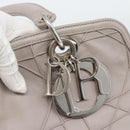 Christian Dior Canage Granville Hand Bag Leather 2way Gray Silver Auth bs27634-20