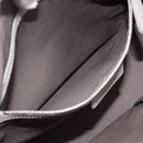 Christian Dior Canage Granville Hand Bag Leather 2way Gray Silver Auth bs27634-25