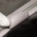 Christian Dior Canage Granville Hand Bag Leather 2way Gray Silver Auth bs27634-26