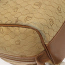 Christian Dior Honeycomb Canvas Boston Bag Beige Auth bs27637-12