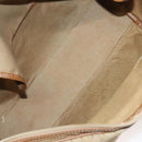 Christian Dior Honeycomb Canvas Boston Bag Beige Auth bs27637-15