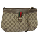 GUCCI GG Supreme Web Sherry Line Shoulder Bag PVC Beige 904 02 026 Auth bs27641-1