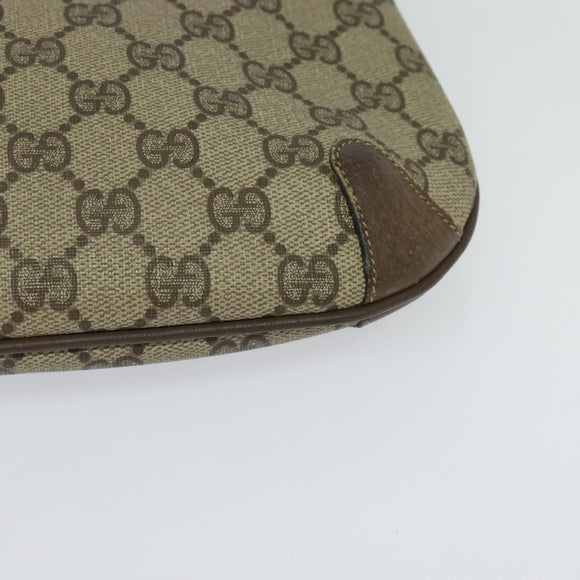 GUCCI GG Supreme Web Sherry Line Shoulder Bag PVC Beige 904 02 026 Auth bs27641