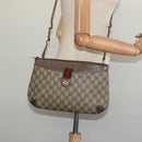 GUCCI GG Supreme Web Sherry Line Shoulder Bag PVC Beige 904 02 026 Auth bs27641-21