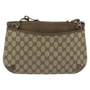 GUCCI GG Supreme Web Sherry Line Shoulder Bag PVC Beige 904 02 026 Auth bs27641-3