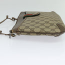 GUCCI GG Supreme Web Sherry Line Shoulder Bag PVC Beige 904 02 026 Auth bs27641-4