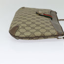 GUCCI GG Supreme Web Sherry Line Shoulder Bag PVC Beige 904 02 026 Auth bs27641-5