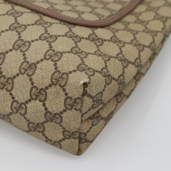 GUCCI GG Supreme Web Sherry Line Tote Bag PVC Beige 002 123 6487 Auth bs27643