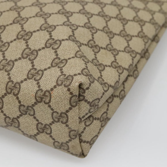 GUCCI GG Supreme Web Sherry Line Tote Bag PVC Beige 002 123 6487 Auth bs27643