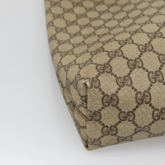 GUCCI GG Supreme Web Sherry Line Tote Bag PVC Beige 002 123 6487 Auth bs27643