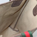 GUCCI GG Supreme Web Sherry Line Tote Bag PVC Beige 002 123 6487 Auth bs27643-20