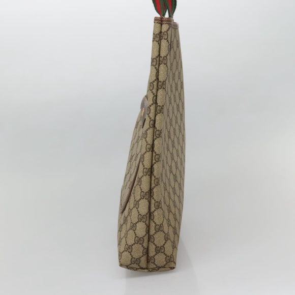 GUCCI GG Supreme Web Sherry Line Tote Bag PVC Beige 002 123 6487 Auth bs27643