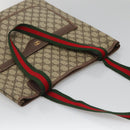 GUCCI GG Supreme Web Sherry Line Tote Bag PVC Beige 002 123 6487 Auth bs27643-6