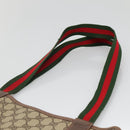 GUCCI GG Supreme Web Sherry Line Tote Bag PVC Beige 002 123 6487 Auth bs27643-8