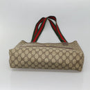 GUCCI GG Supreme Web Sherry Line Tote Bag PVC Beige 002 123 6487 Auth bs27643-5