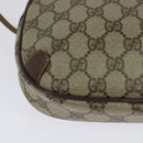 GUCCI GG Supreme Web Sherry Line Shoulder Bag PVC Beige 156 02 066 Auth bs27644-12