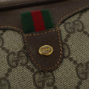 GUCCI GG Supreme Web Sherry Line Shoulder Bag PVC Beige 156 02 066 Auth bs27644-14