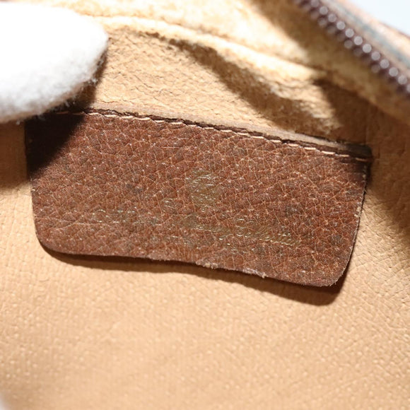 GUCCI GG Supreme Web Sherry Line Shoulder Bag PVC Beige 156 02 066 Auth bs27644