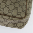 GUCCI GG Plus Supreme Shoulder Bag PVC Beige Gold Auth bs27646-13
