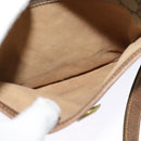 GUCCI GG Plus Supreme Shoulder Bag PVC Beige Gold Auth bs27646-20