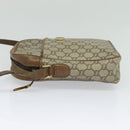 GUCCI GG Plus Supreme Shoulder Bag PVC Beige Gold Auth bs27646-4