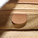 GUCCI Bamboo Hand Bag Suede Black Gold 000 122 0316 Auth bs27649-14