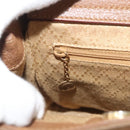 GUCCI Bamboo Hand Bag Suede Black Gold 000 122 0316 Auth bs27649-18